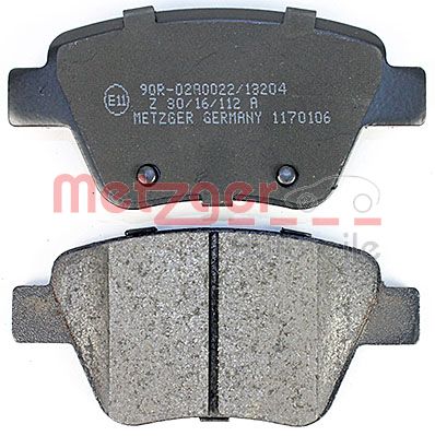 METZGER 1170106 GREENPARTS Bremsbelagsatz, Scheibenbremse